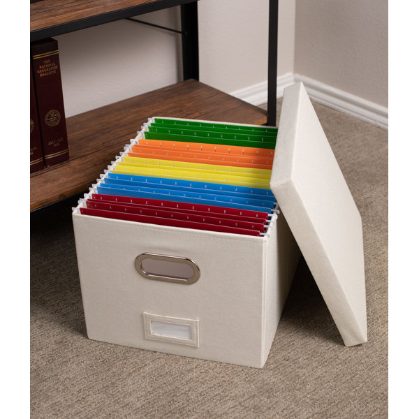 File Sorters & Storage HighFree Collapsible File Storage Box with Lid